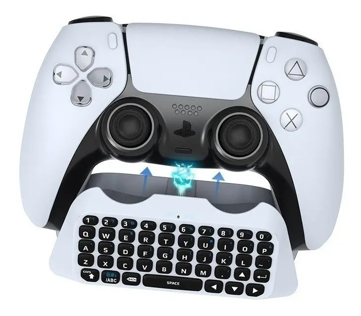 Teclado Compatible Con Joystick Playstation 5 Ps5 Blanco - Imagen 3
