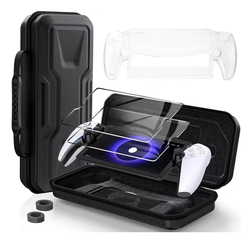 Funda Resistente Para Playstation Portal Con Vidrio Y Funda