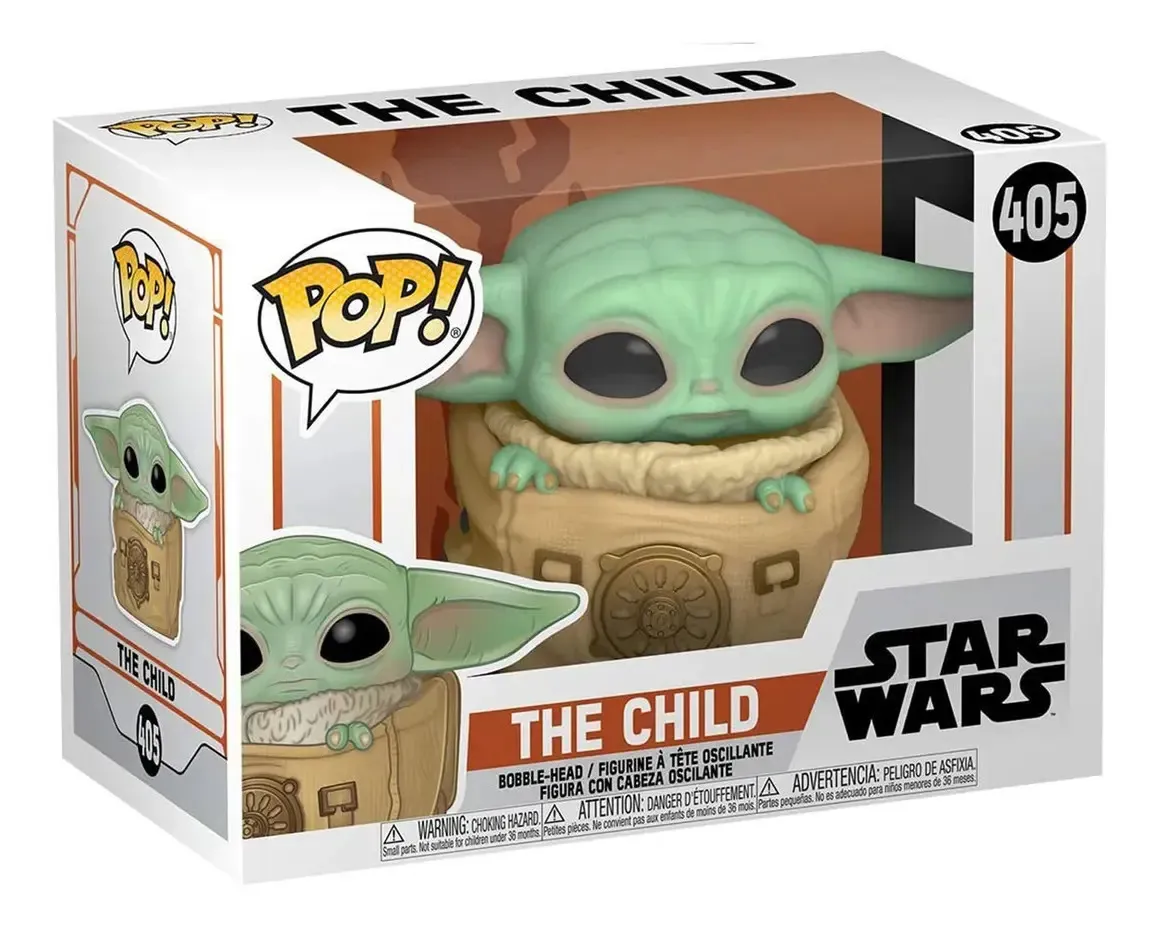 Funko Pop Child Baby Yoda With Bag 405 Star Wars Mandalorian - Imagen 3