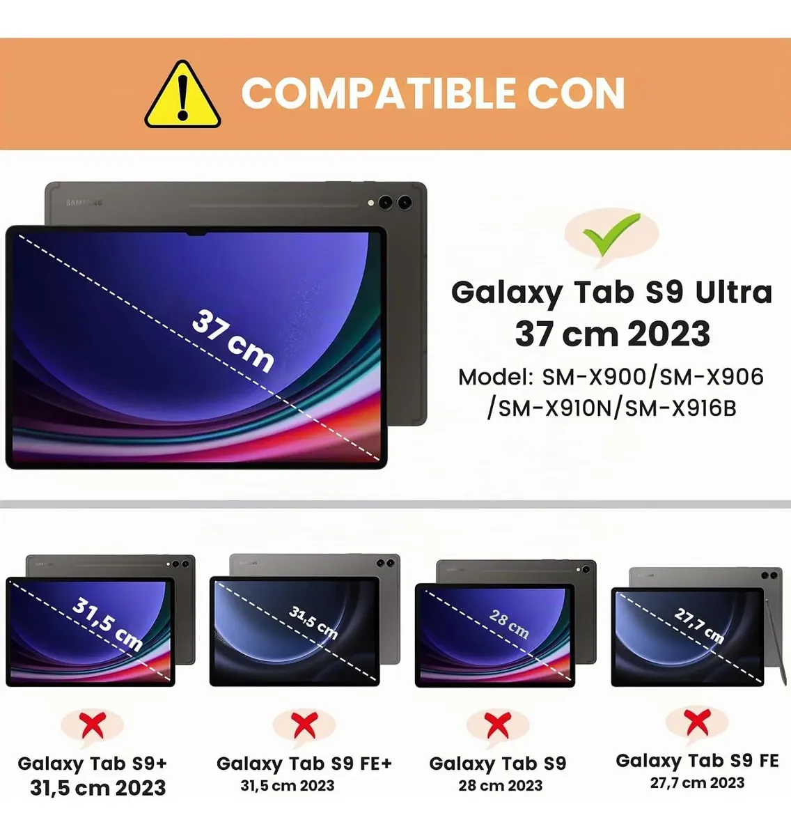 Funda Infiland Compatible Samsung Tab S10/s9 Ultra 14,6 - Imagen 2